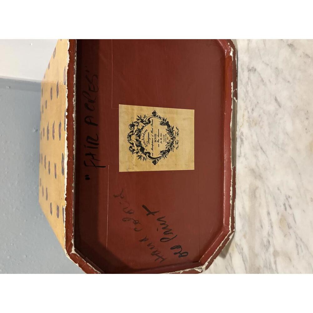 Vintage Don Andres Fair Acres Canton MA Jaguar Leopard Hand Painted Trash Can - Picture 5 of 9